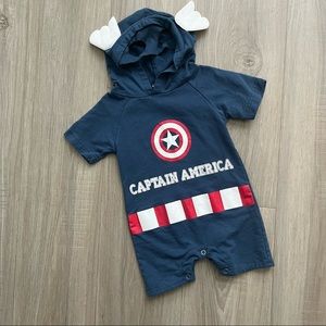 Captain America Baby Romper/Costume